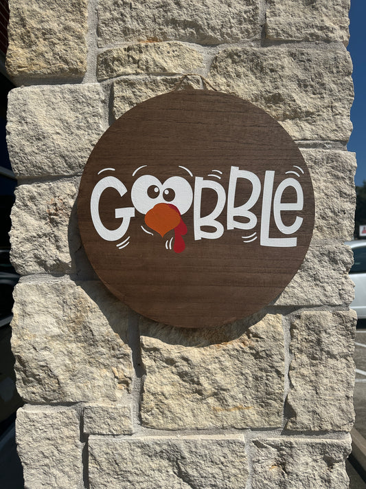 Gobble Round Sign